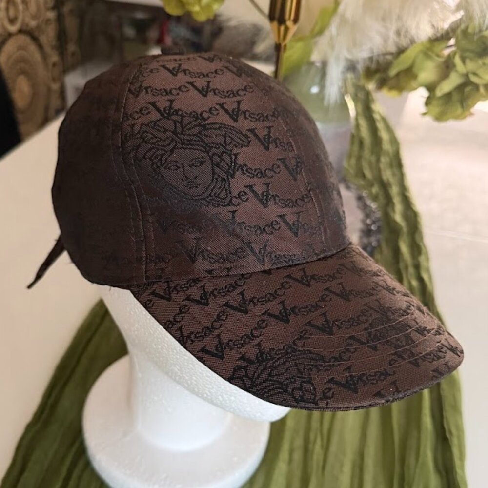 Brown Monogram Print Baseball Cap Adjustable Stra… - image 6